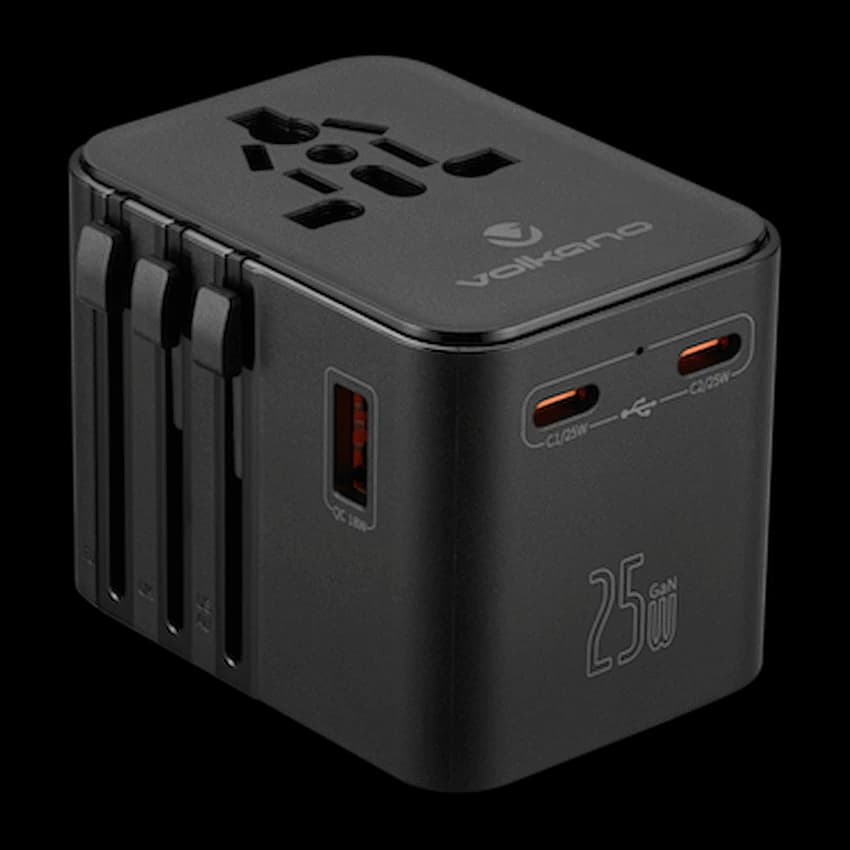 Volkano Worldwide Series Travel Adapter PD 25w + QC