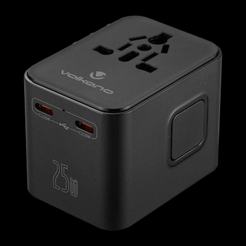 Volkano Worldwide Series Travel Adapter PD 25w + QC