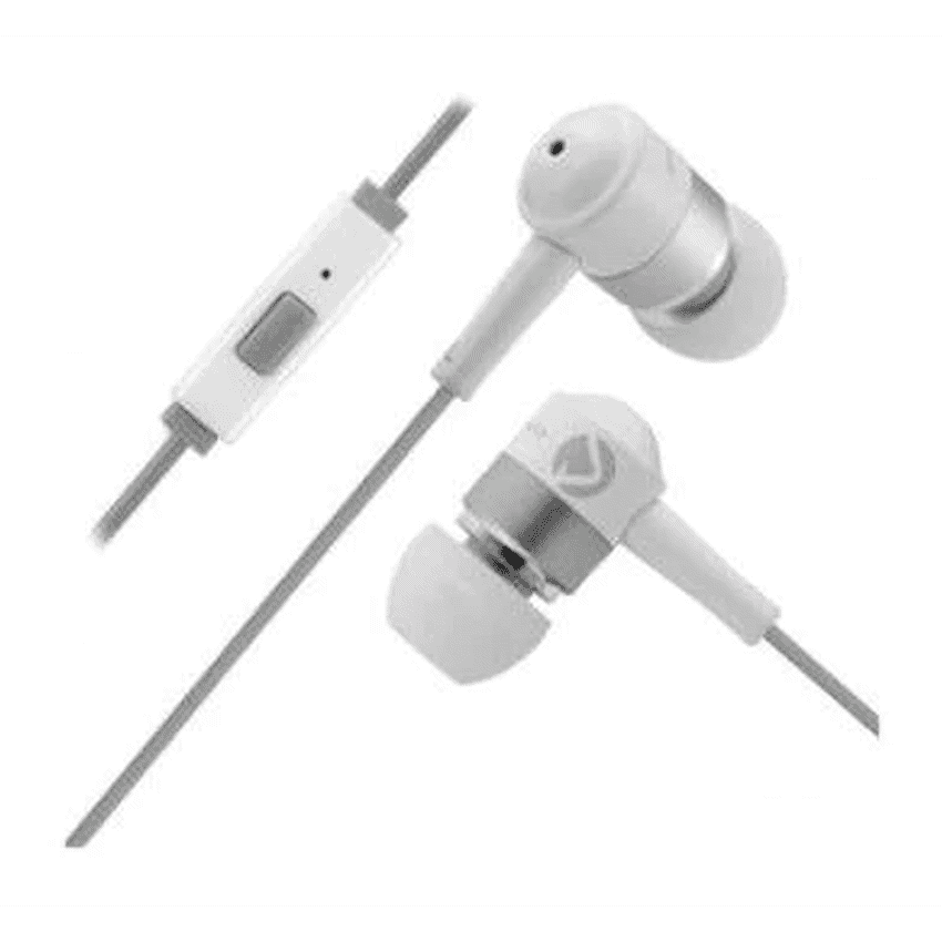 Volkano Earphones with Mic - Stannic Series - White