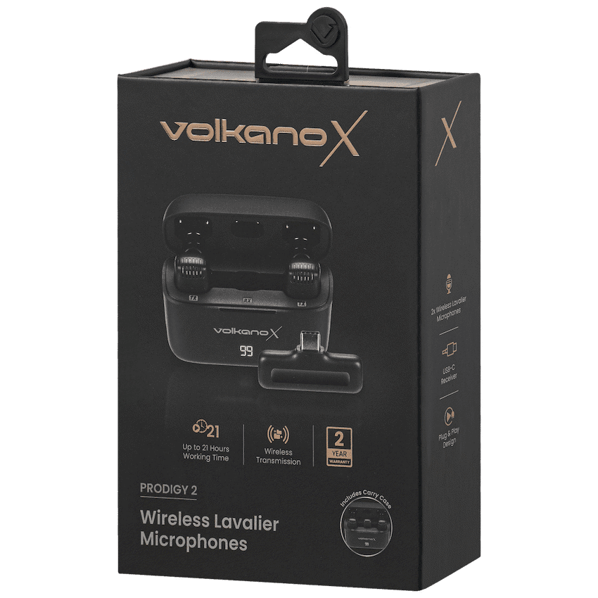VolkanoX Prodigy 2 Series Wireless Lavalier Microphone