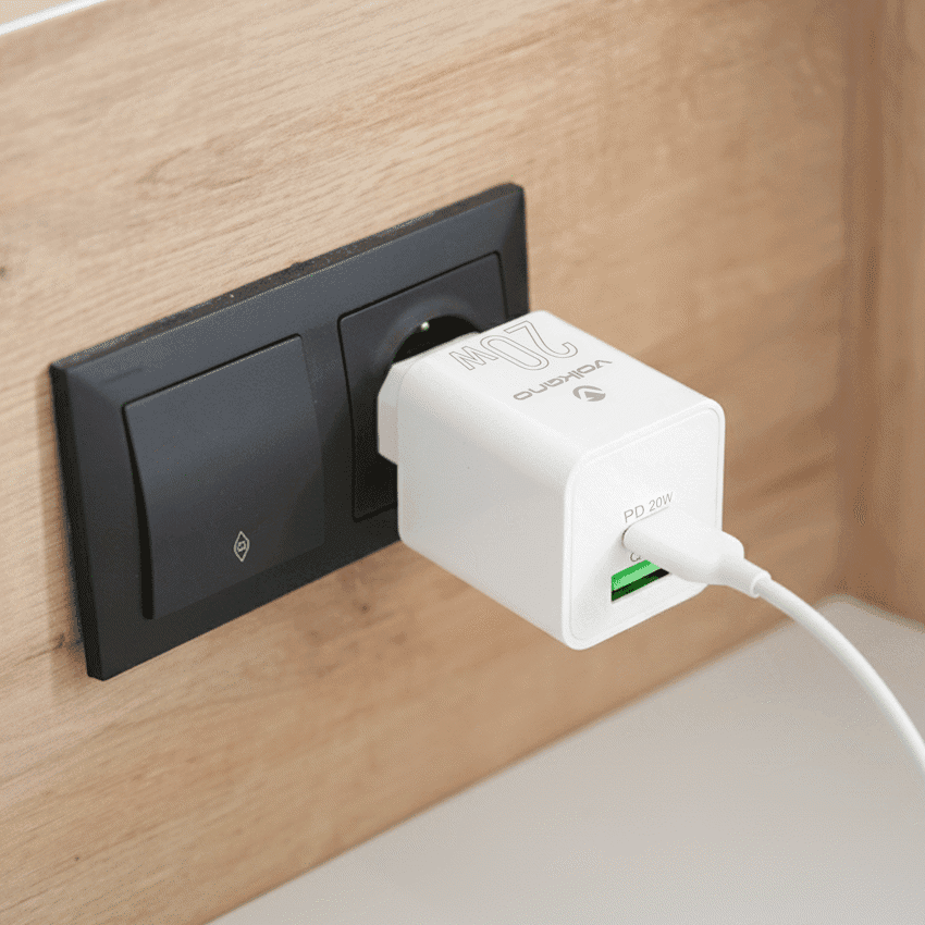 Volkano Dyna Duo 20w PD + QC 3.0 Wall Charger