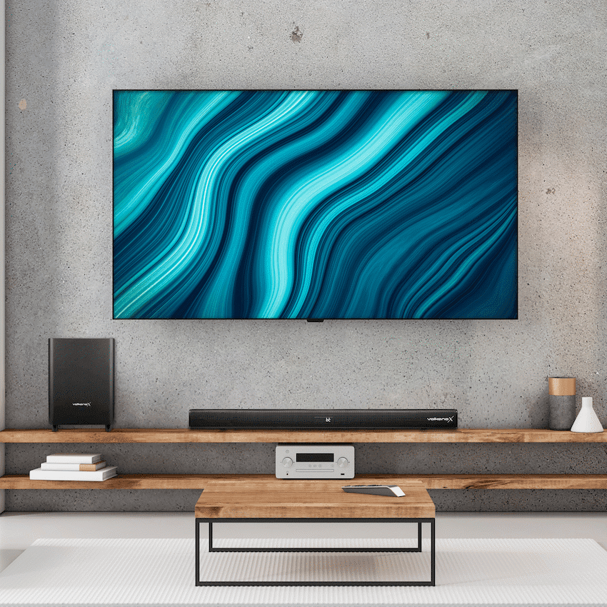 VolkanoX Supersonic 2 Series 2.1 200w Soundbar System with Wireless Subwoofer - Black