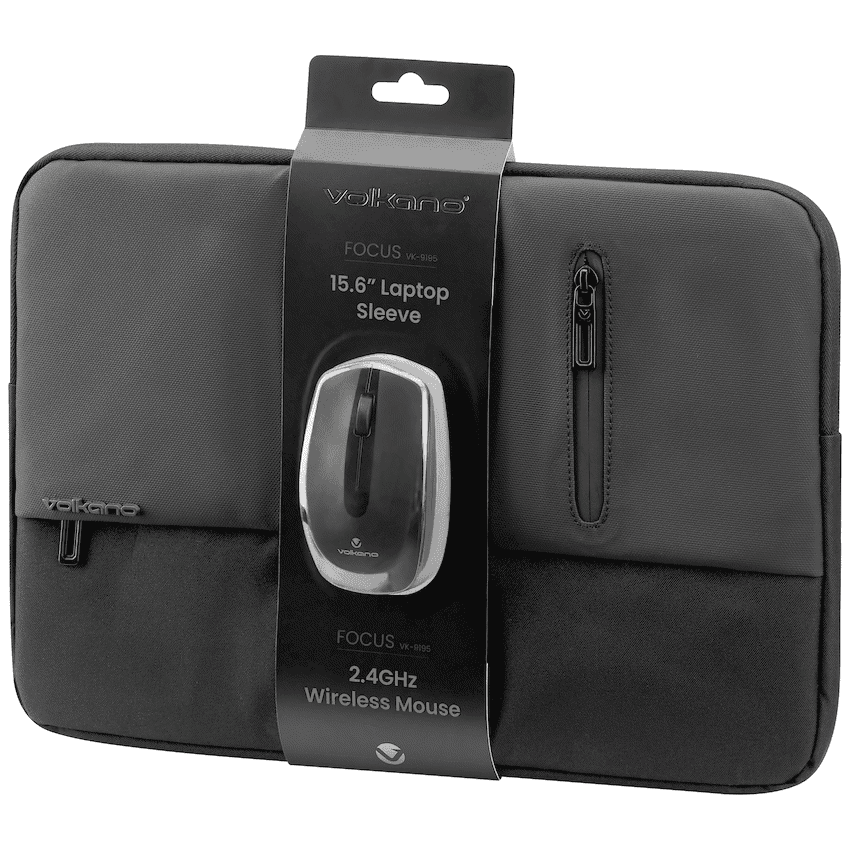 Volkano Focus Series 15.6" Laptop Sleeve & Wireless Mouse