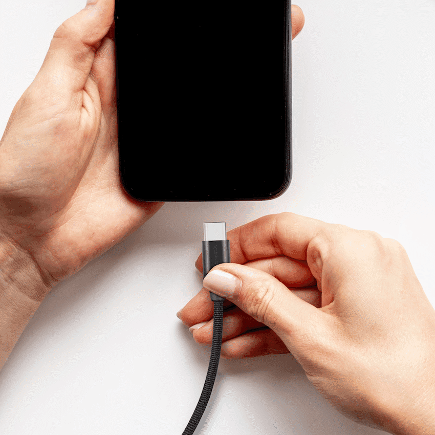 Volkano Weave Series Type-C to Type-C Cable (1.2m, 60w) - Black