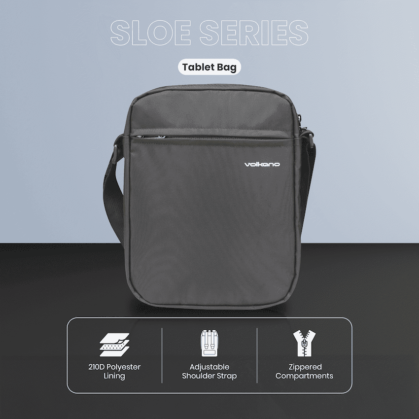 Volkano Tablet Bag Sloe Series 10.1" - Black