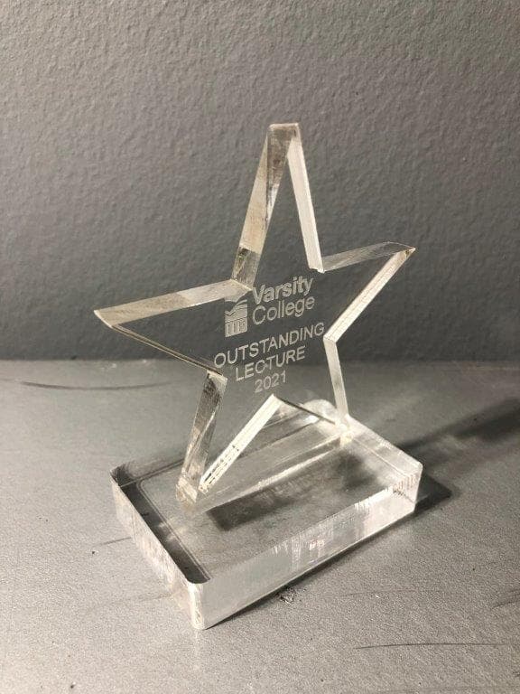 Acrylic Clear Base Star Mini - 10cm
