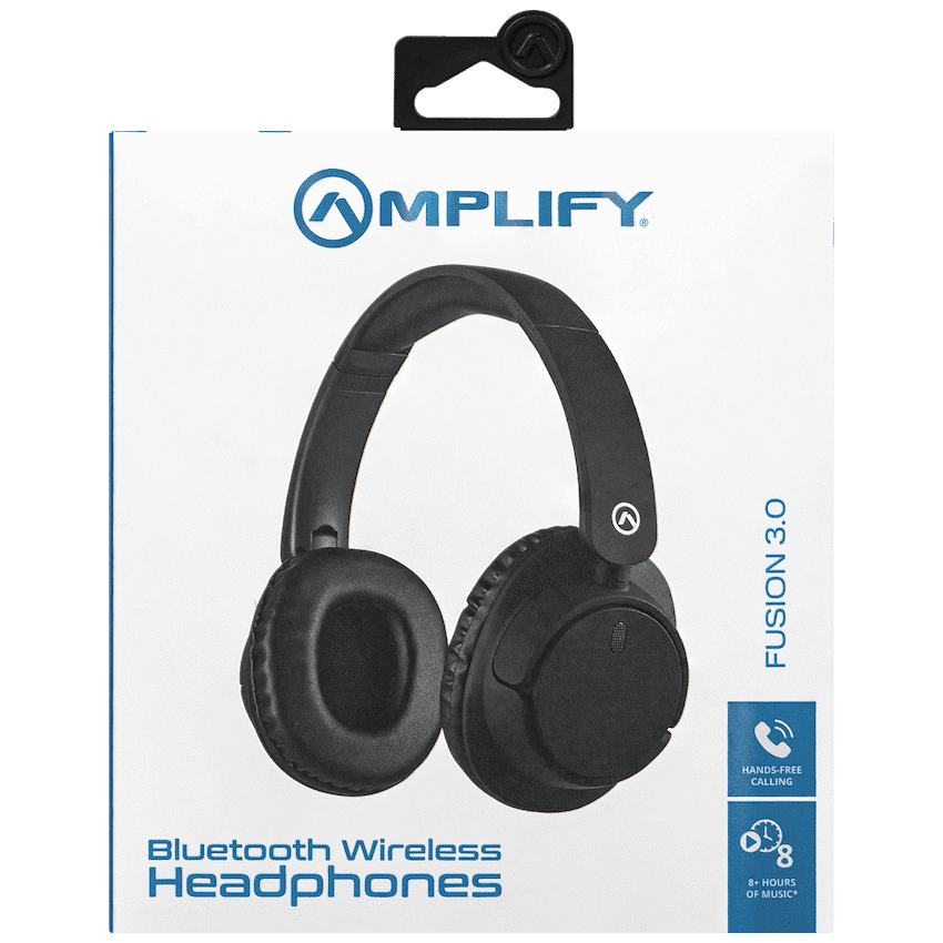 Amplify Fusion Series V3.0 Bluetooth Headphones - Black