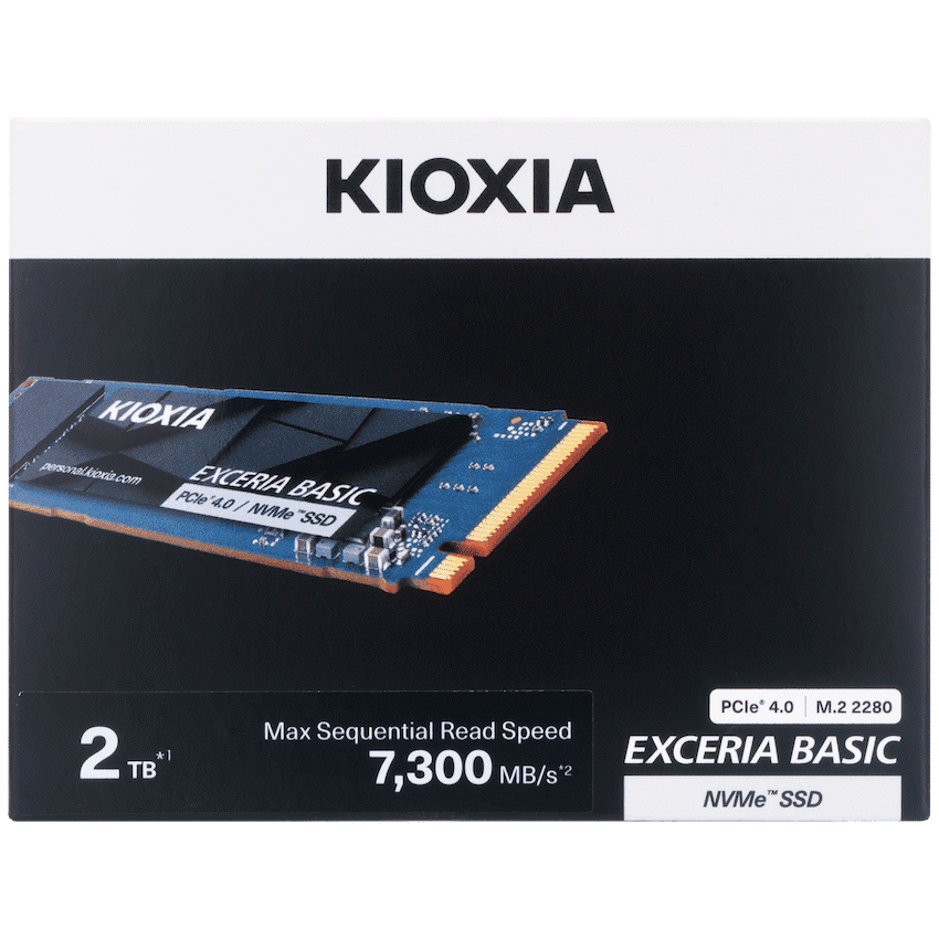 KIOXIA EXCERIA PLUS G4 NVMeTM Series, M.2 2280 2000GB (7,300)