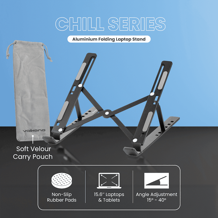 Volkano Chill series aluminium folding laptop stand