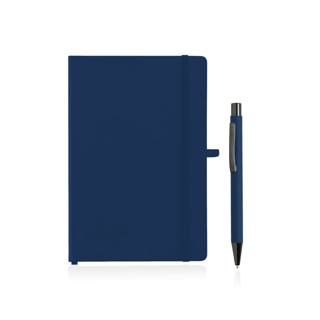 BORNA - Giftology A5 Hard Cover Notebook and Pen Set - White
