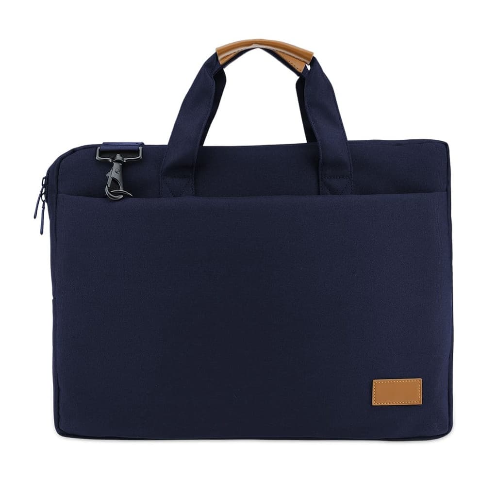 SLOTEN - Santhome® 15" Laptop Bag - Black/Tan