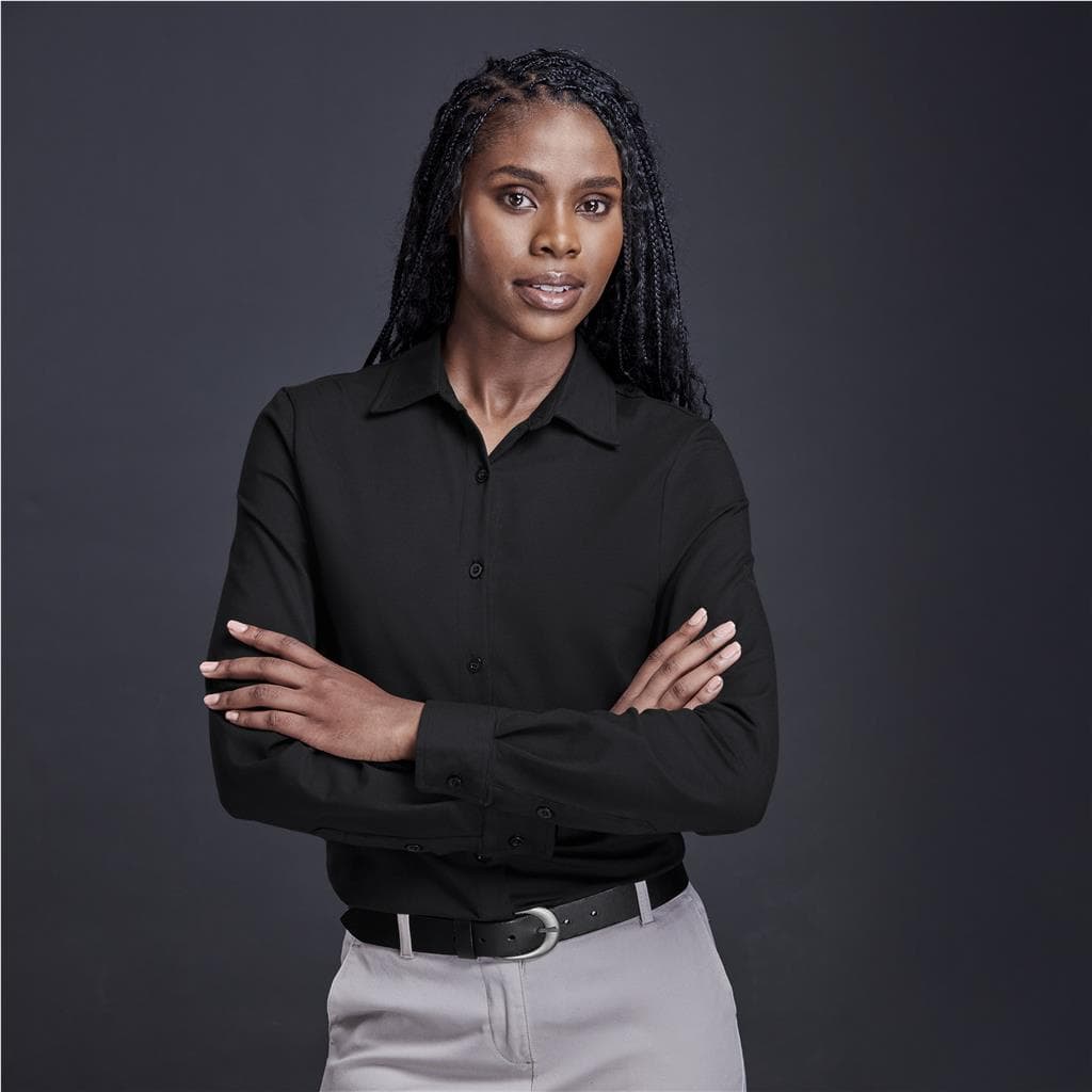 Ladies Long Sleeve Alex Varga Cronus Knitted Shirt thumbnail 2