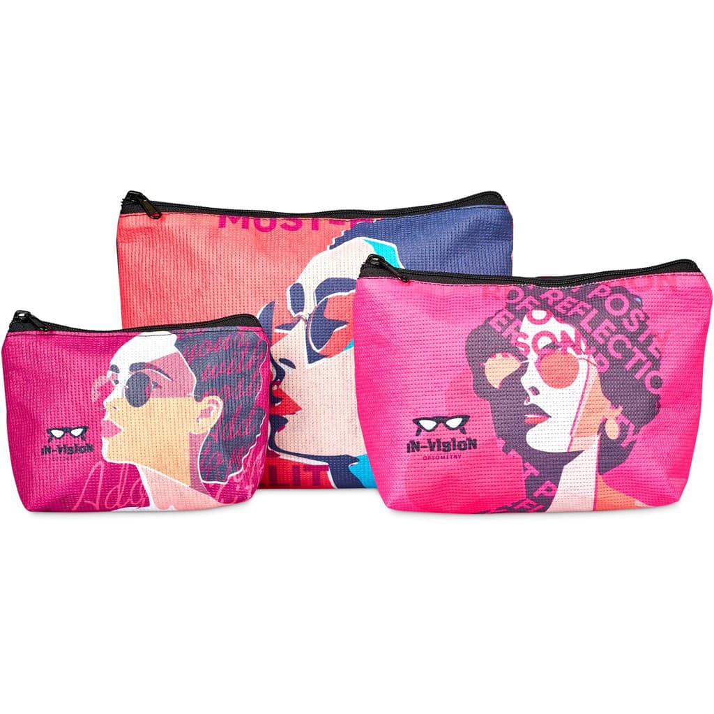 Hoppla Leanne Recycled PET Stitch-Bond Maxi Toiletry Bag thumbnail 13