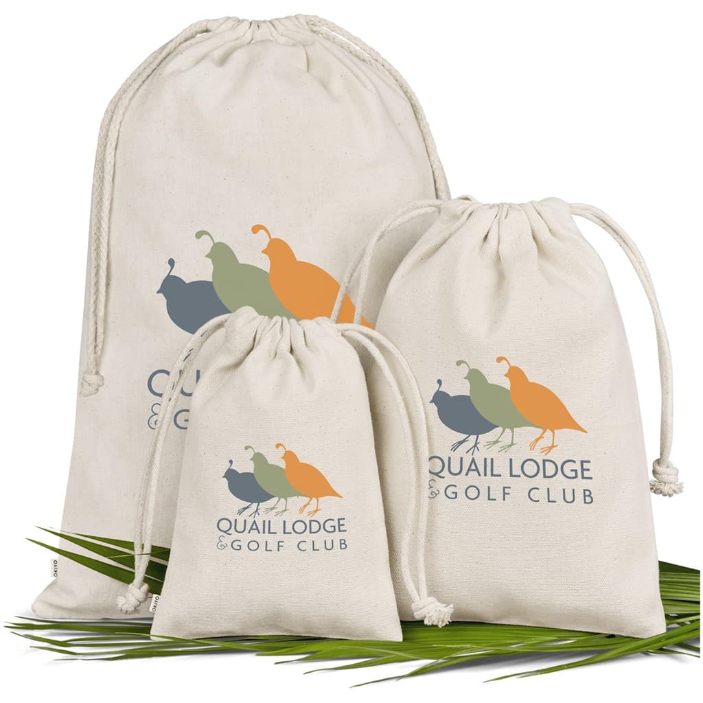 Okiyo Chikara Midi Cotton Drawstring Pouch thumbnail 2