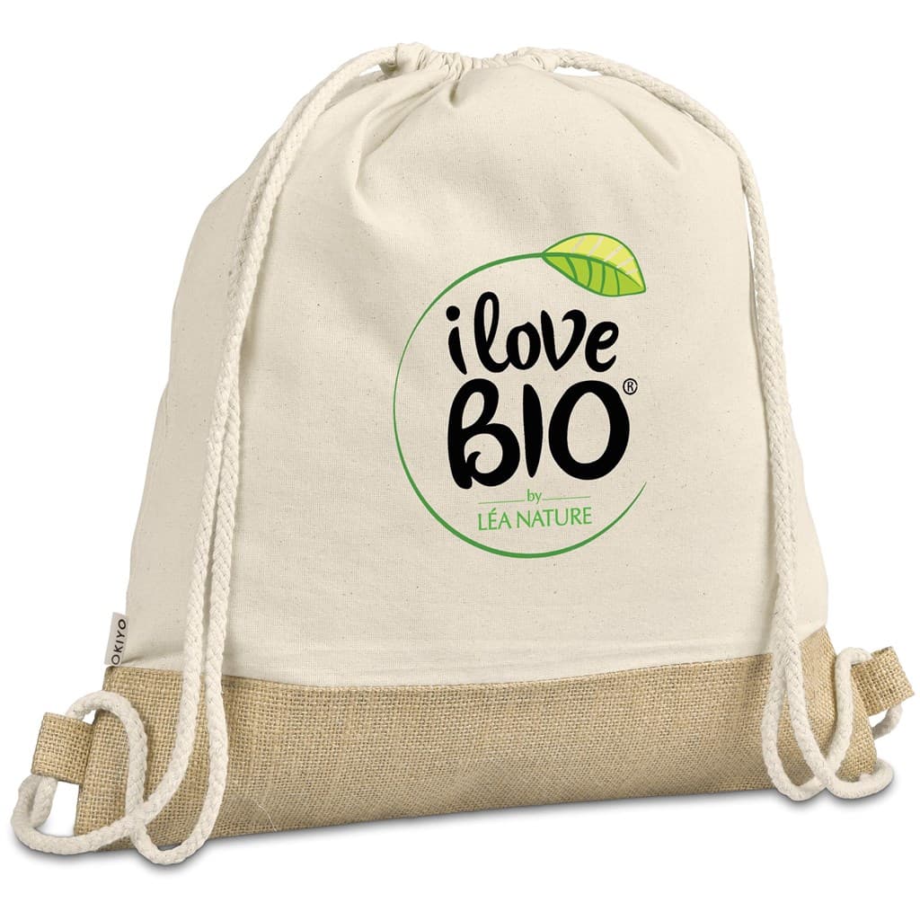 Okiyo Bijin Jute & Cotton Drawstring Bag thumbnail 3