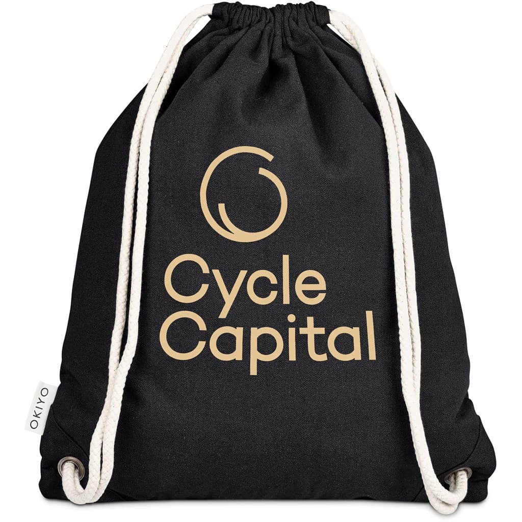 Okiyo Kinchaku Recycled Canvas Drawstring Bag thumbnail 10