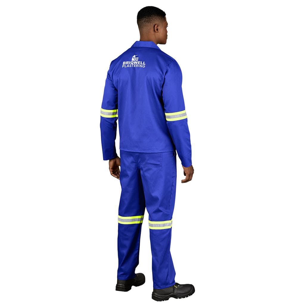 Trade Polycotton Conti Suit – Reflective Arms & Legs – Yellow Taped