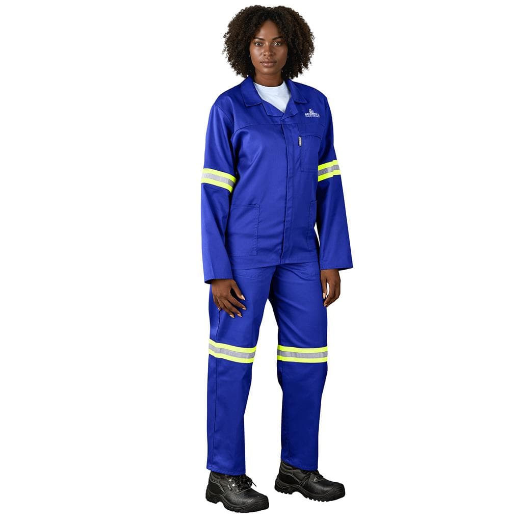 Trade Polycotton Conti Suit – Reflective Arms & Legs – Yellow Taped thumbnail 2