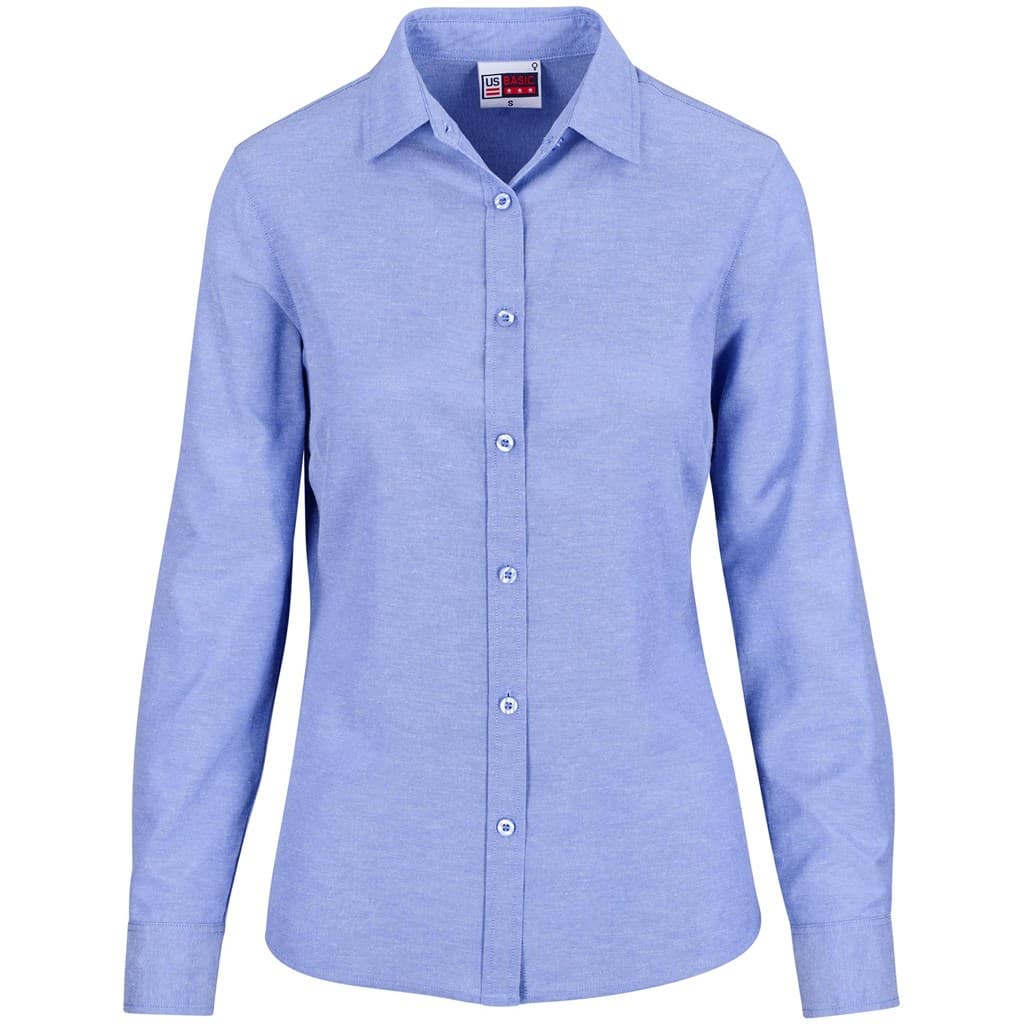 Ladies Long Sleeve Oxford Shirt thumbnail 4