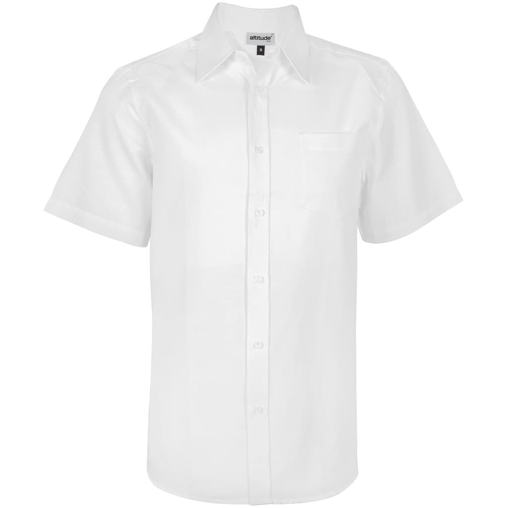 Mens Short Sleeve Oxford Shirt – Light Blue thumbnail 2