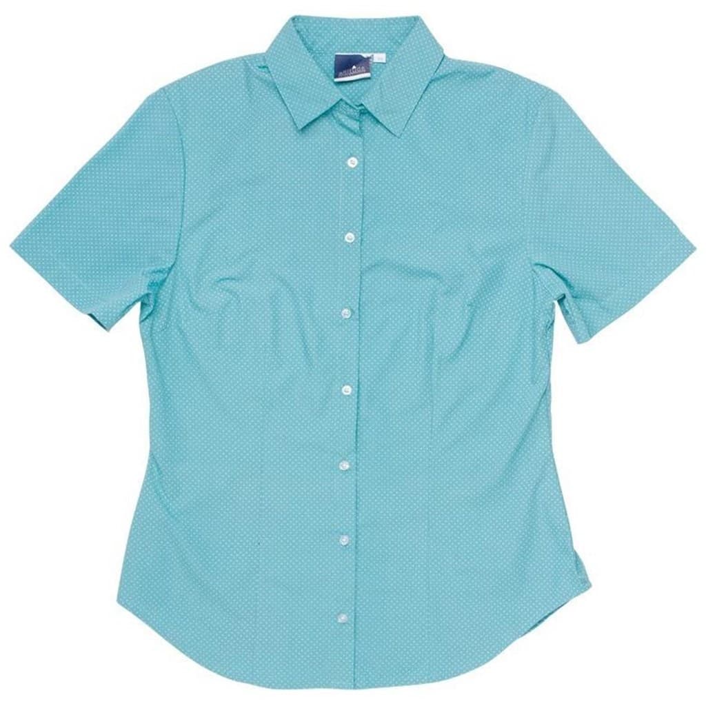 Ladies Short Sleeve Rita Shirt – Aqua