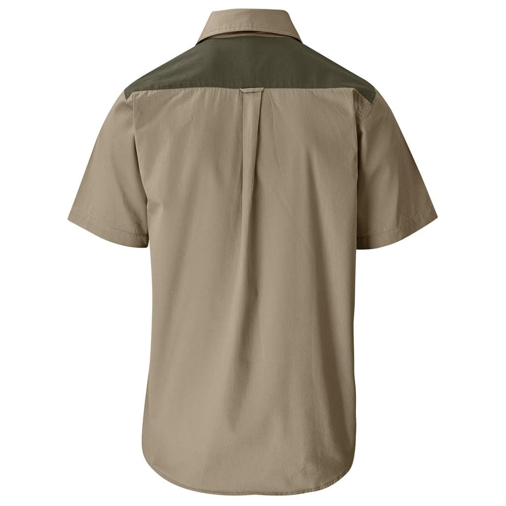 Mens Short Sleeve Serengeti 2-Tone Bush Shirt thumbnail 20