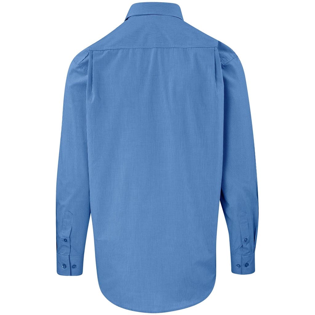 Mens Long Sleeve Micro Check Shirt thumbnail 3