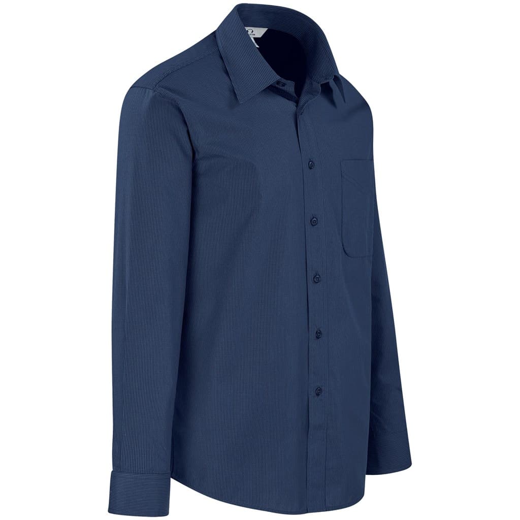 Mens Long Sleeve Micro Check Shirt thumbnail 6