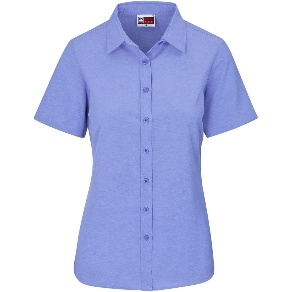 Ladies Short Sleeve Oxford Shirt thumbnail 6