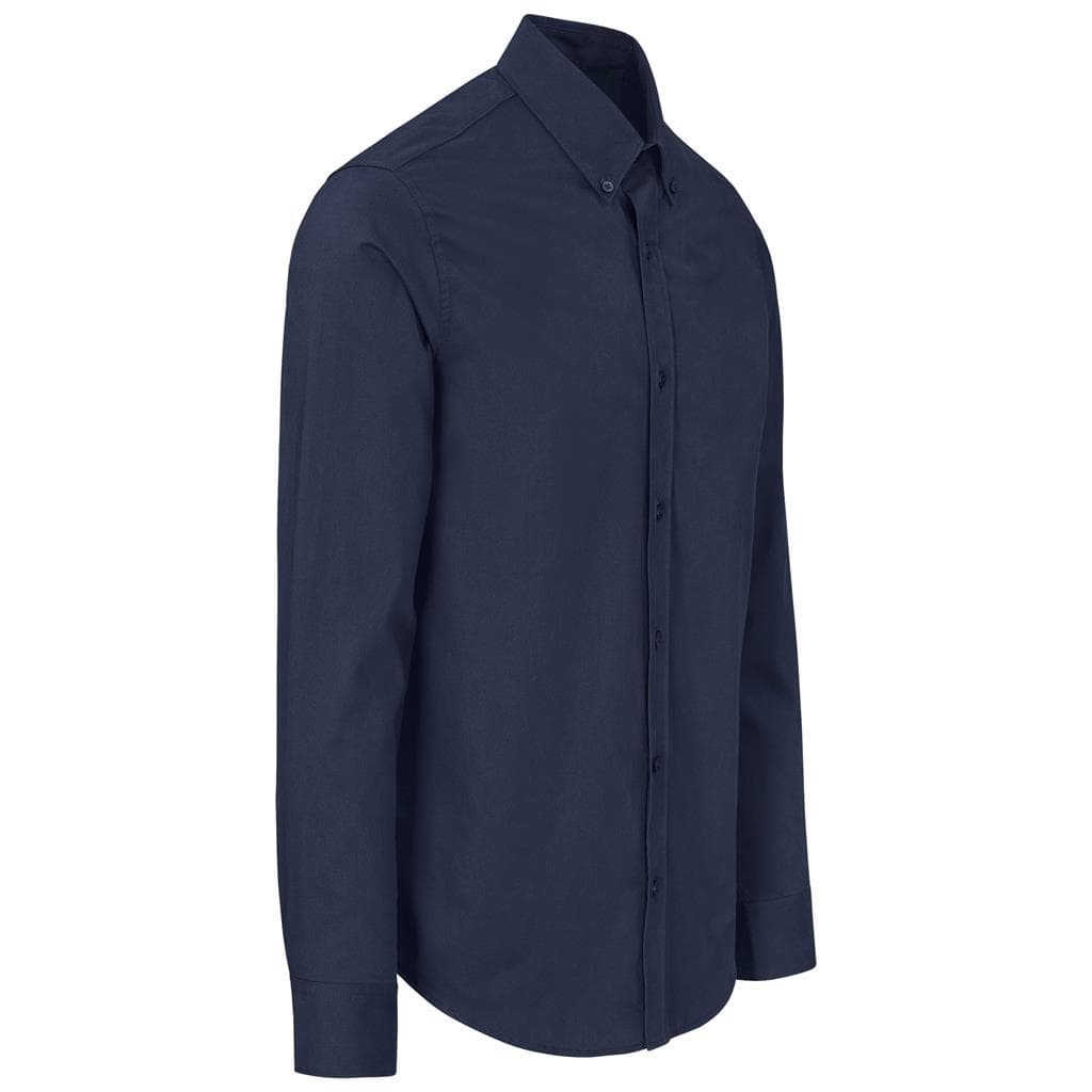 Mens Long Sleeve Brushed Cotton Twill Moderna Shirt thumbnail 9