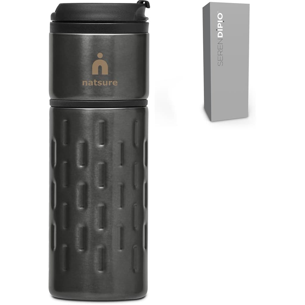 Serendipio Binary Stainless Steel & Plastic Double-Wall Tumbler – 450ml