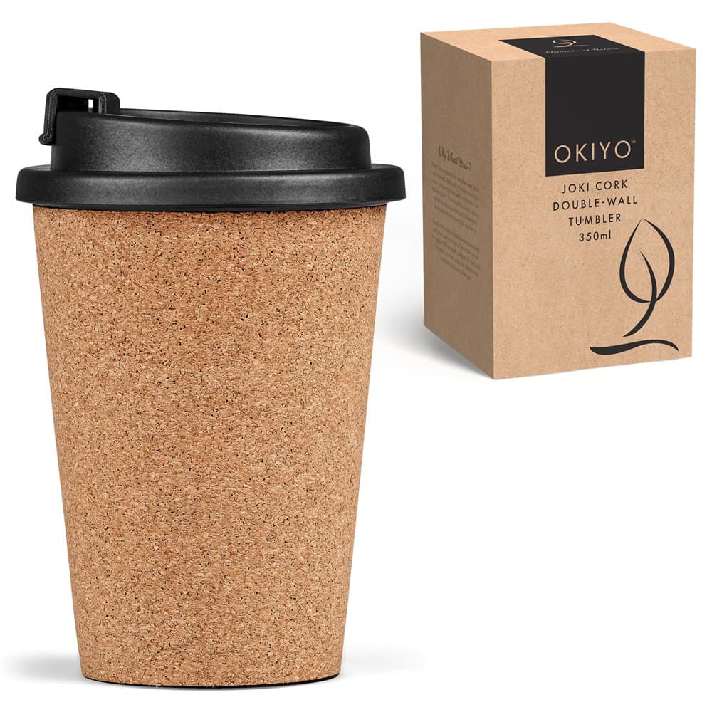 Okiyo Joki Cork & Wheat Straw Double-Wall Tumbler – 350ml thumbnail 13