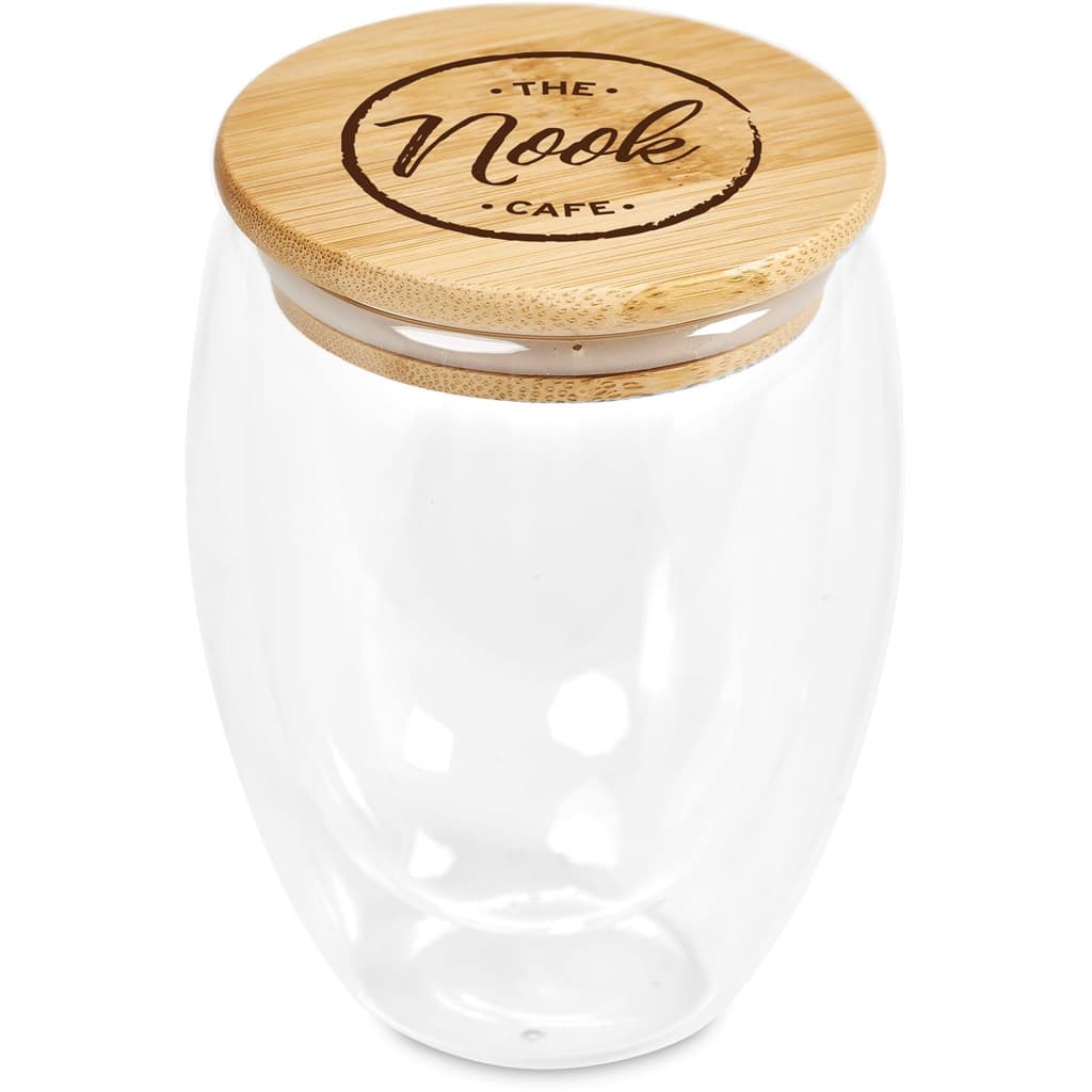 Okiyo Moco Glass & Bamboo Double-Wall Cup – 350ml thumbnail 10