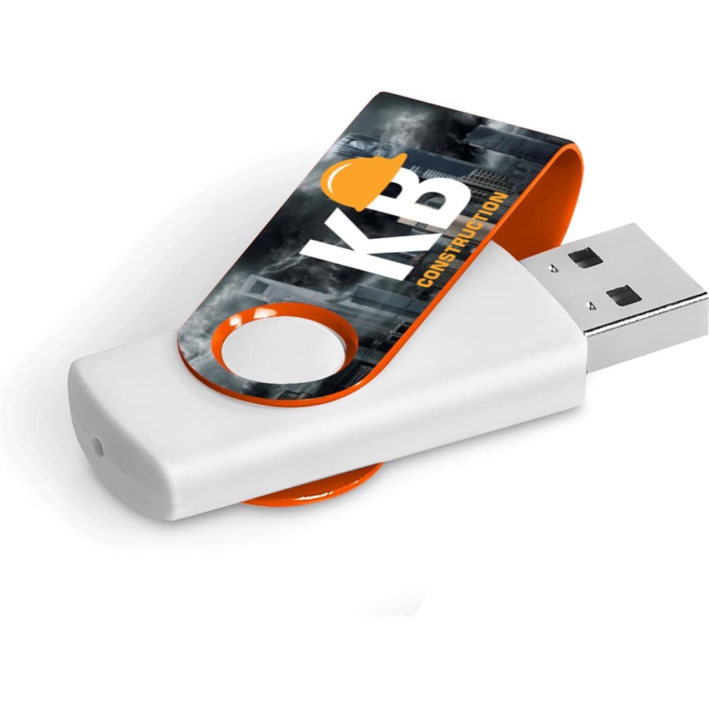Axis Gyro White Flash Drive – 32GB thumbnail 16