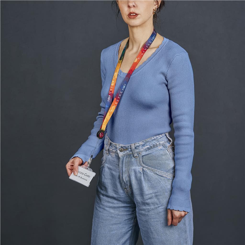 Altitude Badge Reel Double-Sided Sublimated Satin Lanyard thumbnail 3