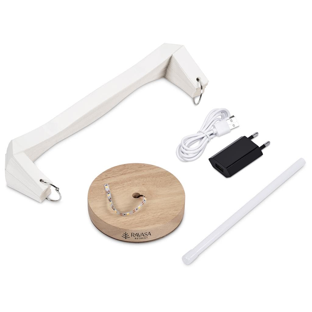 Okiyo Masumi Wood & Paper LED Lamp thumbnail 8