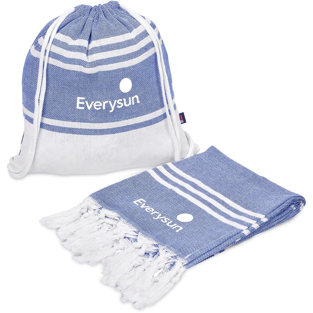 US Basic Santa Cruz Cotton-Rich Beach Towel & Drawstring Bag thumbnail 5