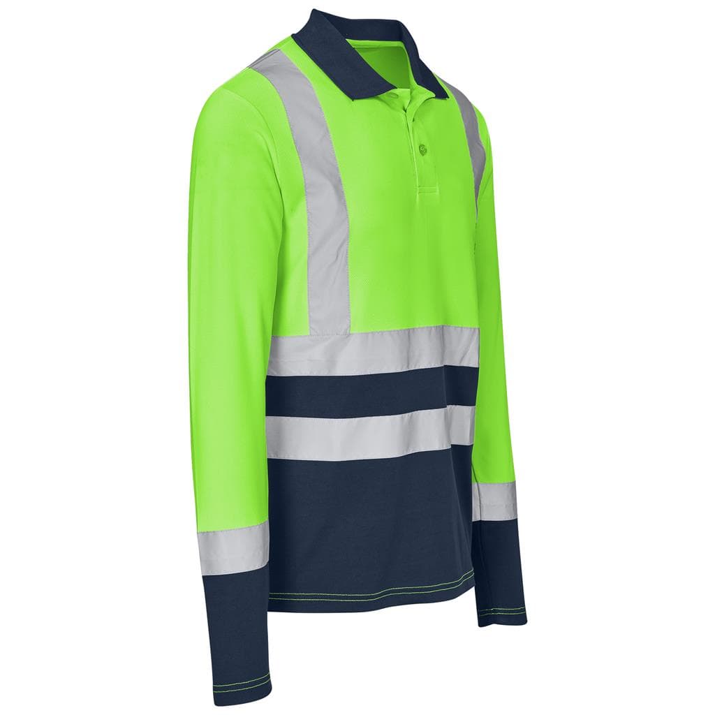Long Sleeve Surveyor Two-Tone Hi-Viz Golf Shirt thumbnail 6
