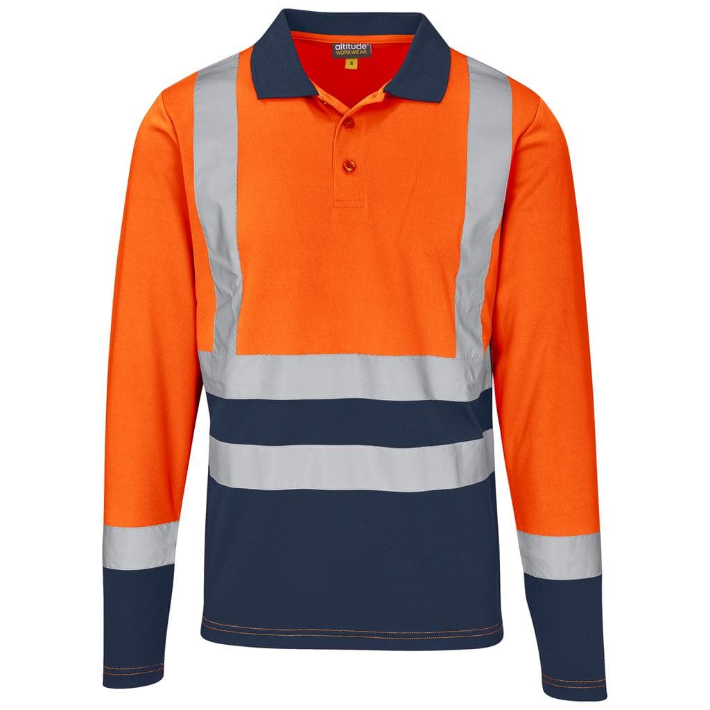 Long Sleeve Surveyor Two-Tone Hi-Viz Golf Shirt thumbnail 7