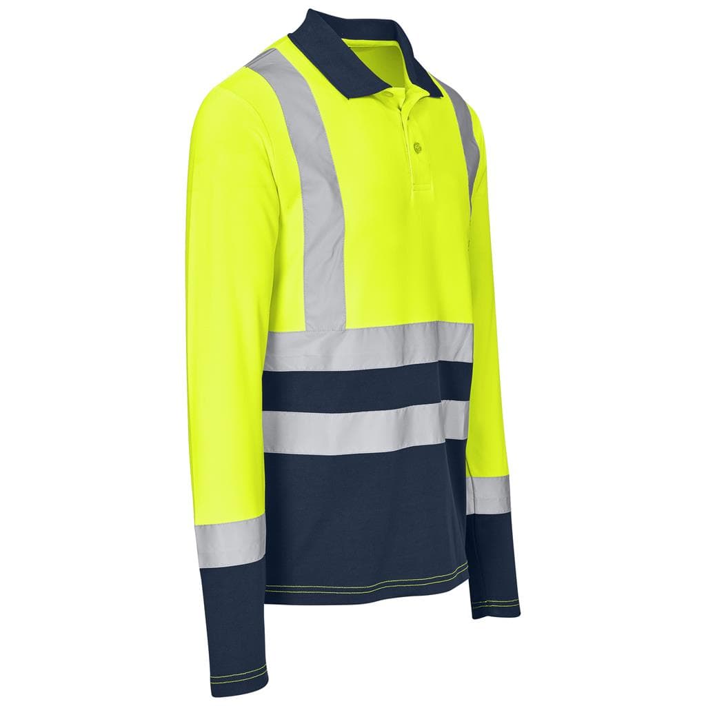 Long Sleeve Surveyor Two-Tone Hi-Viz Golf Shirt thumbnail 11