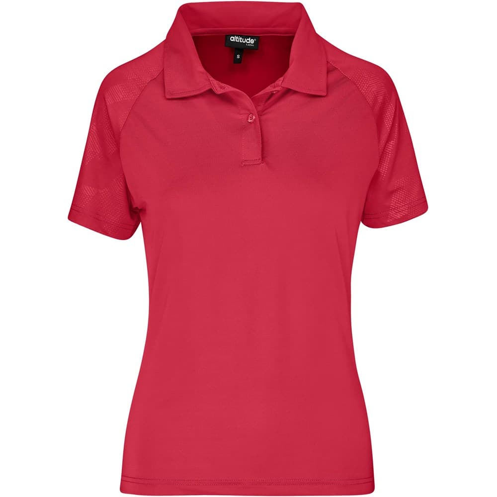 Ladies Santorini Golf Shirt – Red