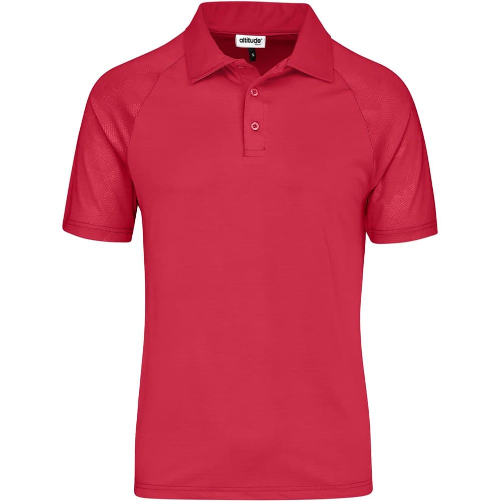 Mens Santorini Golf Shirt – Red