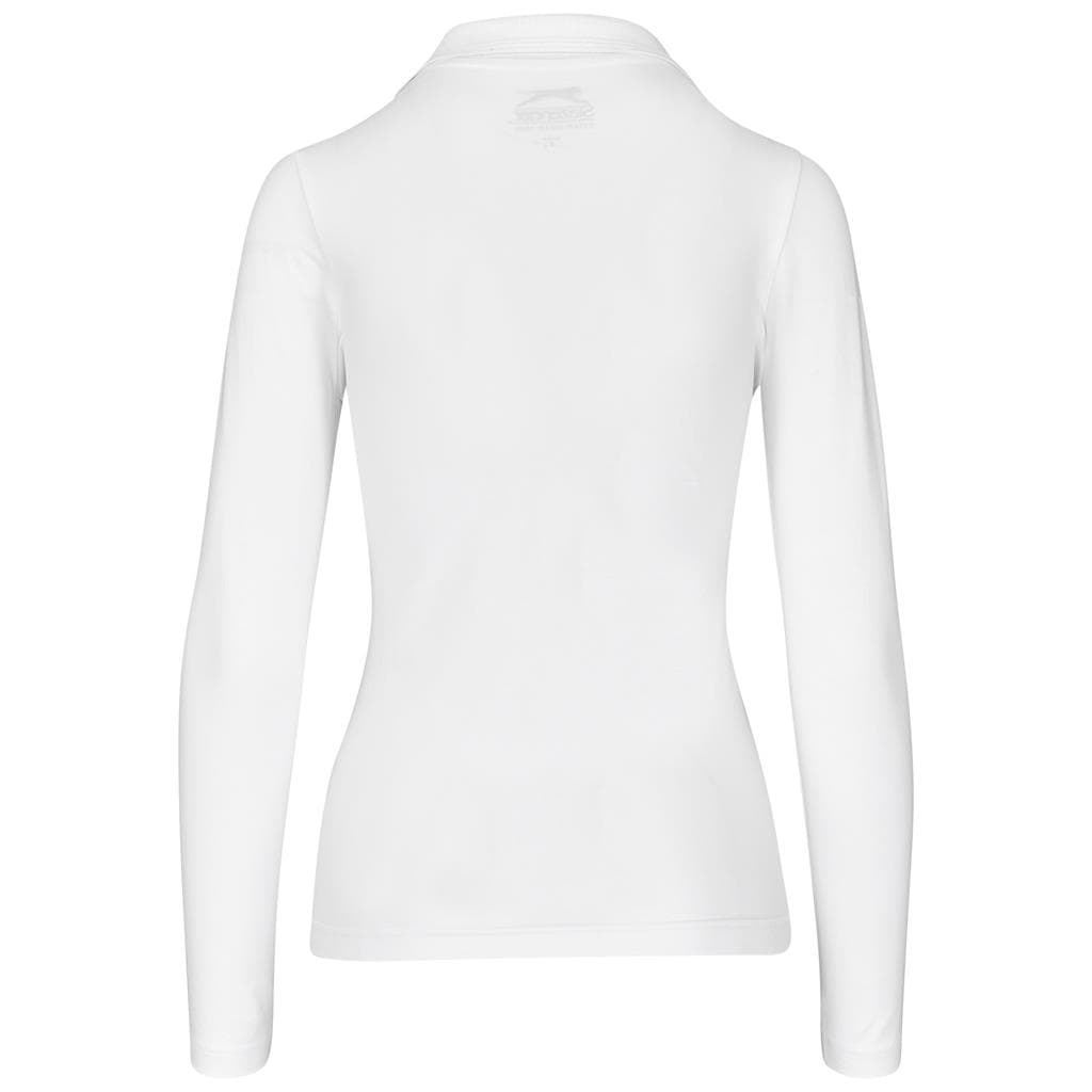 Ladies Long Sleeve Zenith Golf Shirt – Aqua thumbnail 5