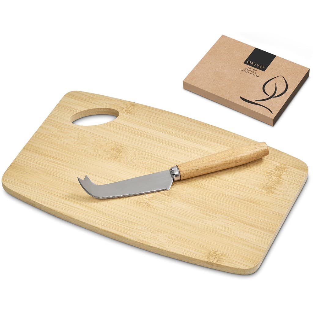 Okiyo Edamu Bamboo Cheese Board Set thumbnail 4