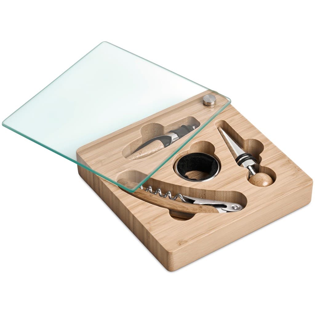 Okiyo Budonoki Bamboo Wine Accessories set thumbnail 3