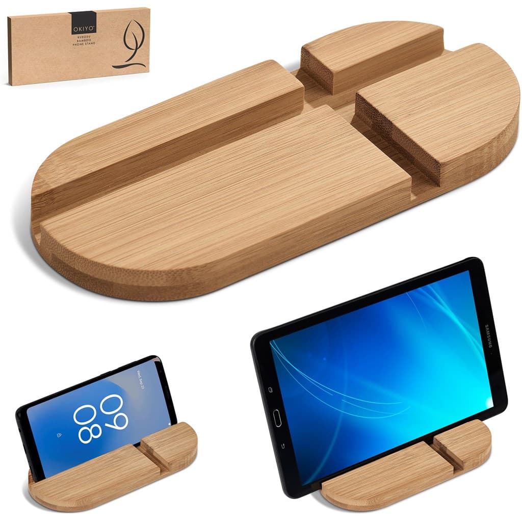 Okiyo Kurosu Bamboo Phone Stand thumbnail 14