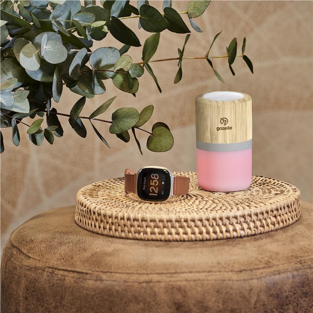 Okiyo Heiwa Bamboo Bluetooth Speaker & Night Light thumbnail 6