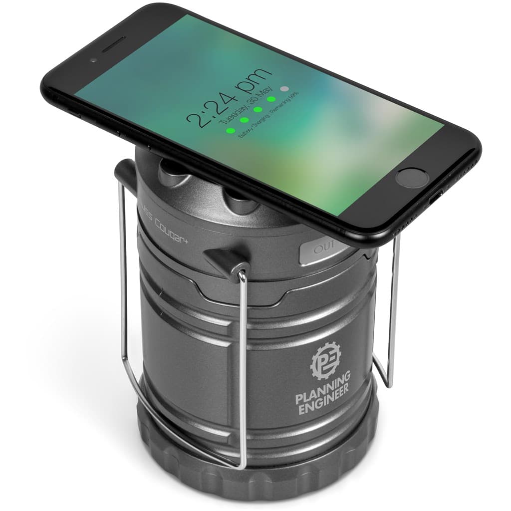 Swiss Cougar Cape Town Lantern & Wireless Charging Power Bank – 4,000mAh