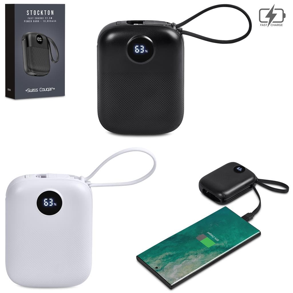 Swiss Cougar Stockton Fast Charge 22.5W Power Bank – 10000mAh thumbnail 2