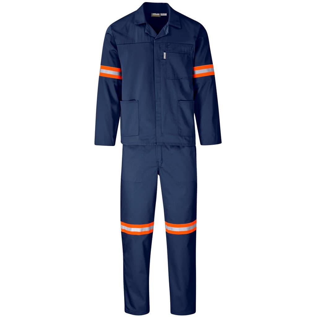 Trade Polycotton Conti Suit – Reflective Arms & Legs – Orange Tape thumbnail 21